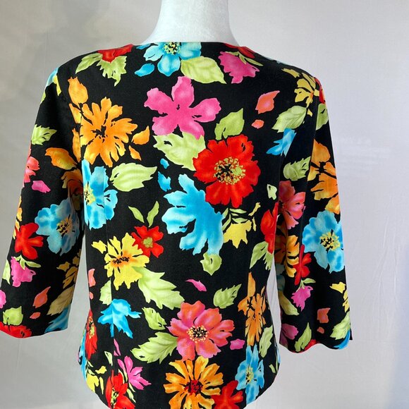 🌈Bellessa 16 Floral Jacket - Garden Party Glam & Feminine Fun, Eye-Catching✨ - Picture 5 of 12